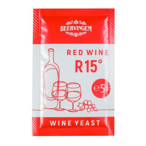 1. Винные дрожжи Red Wine R15 (Beervingem), 5 г